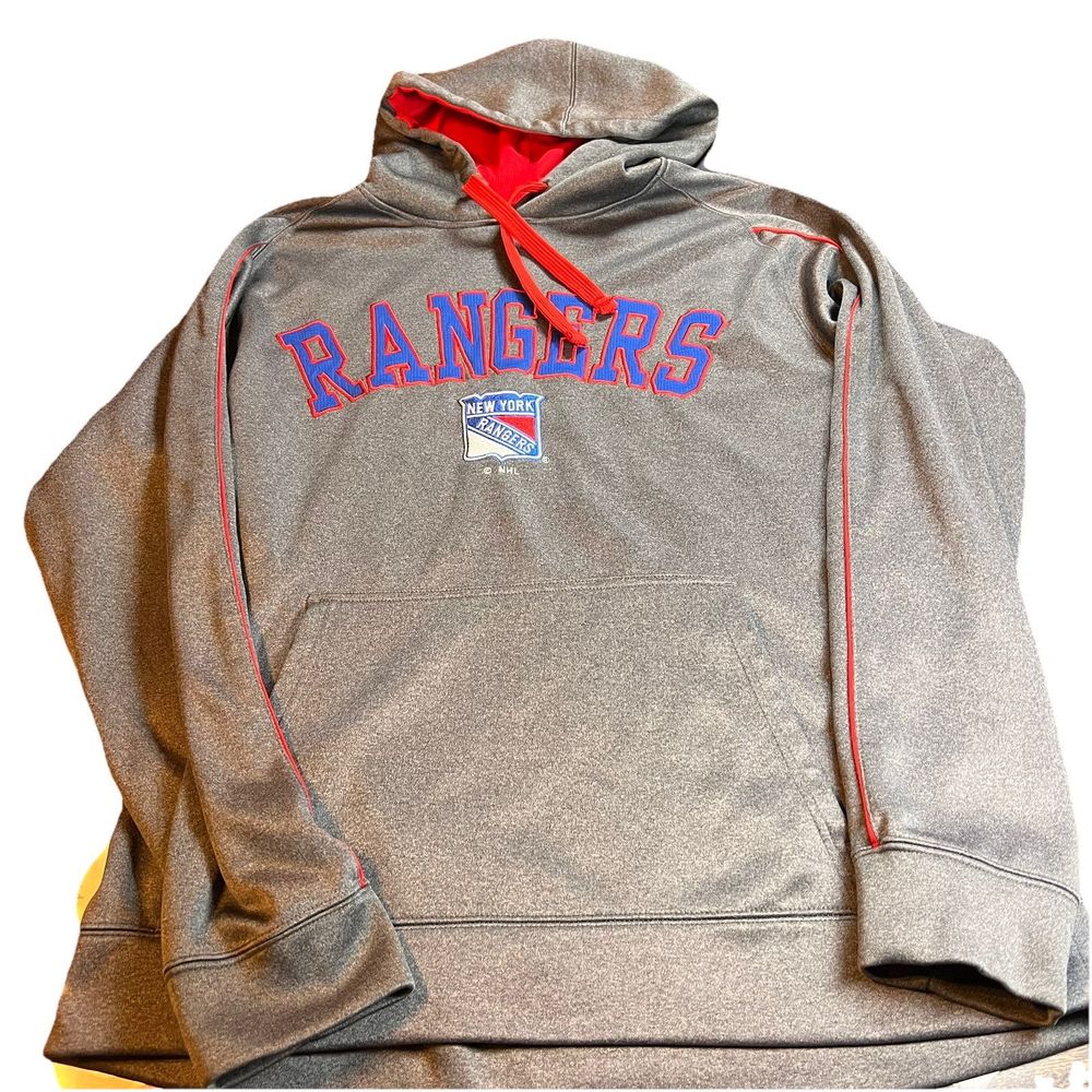 Officially Licensed NHL New York Rangers Hooded Sweatshirt - Men’s‎ Size L